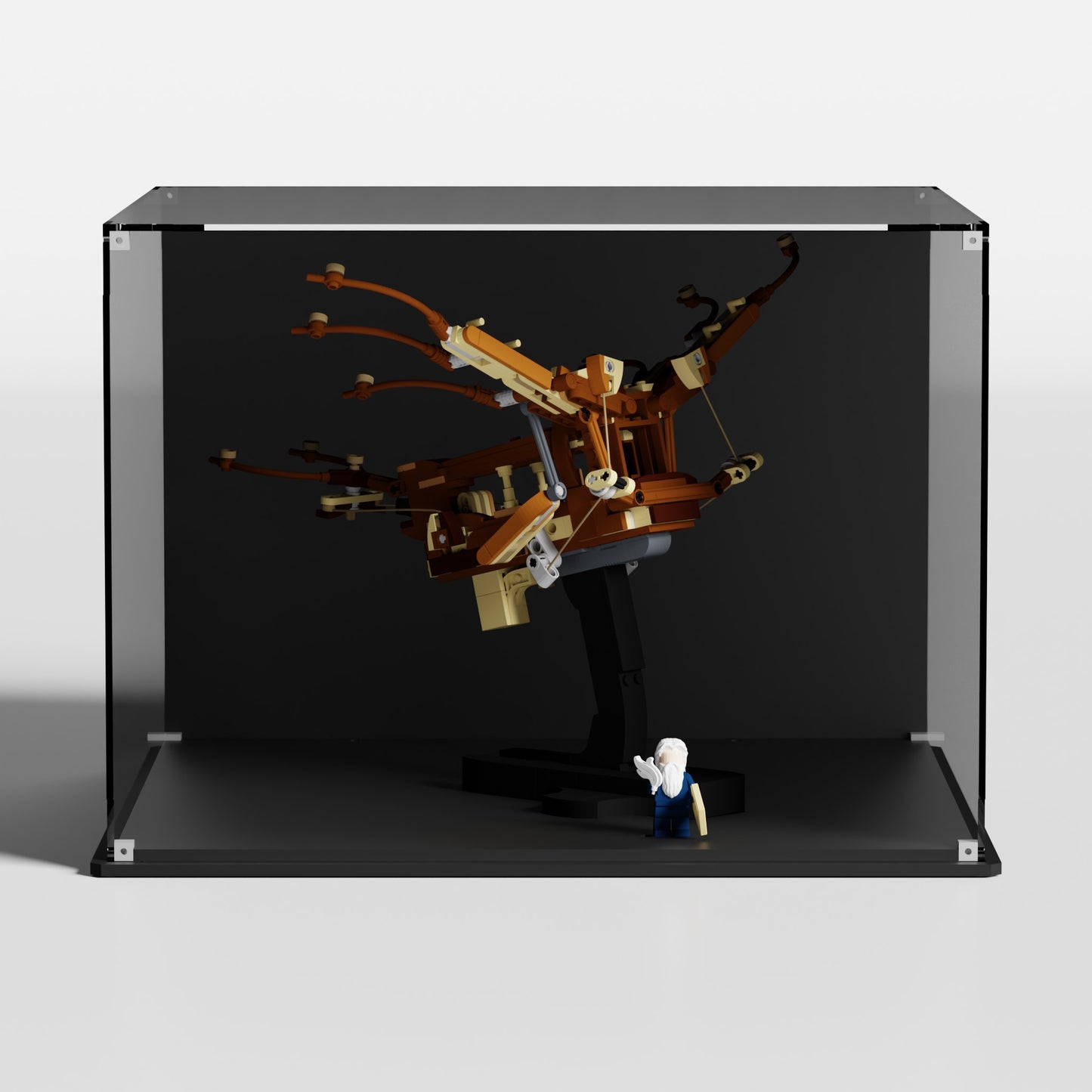 LEGO Leonardo da Vinci's Flying Machine (10363) showcase — custom-fit premium UV-protected acrylic, made in Europe