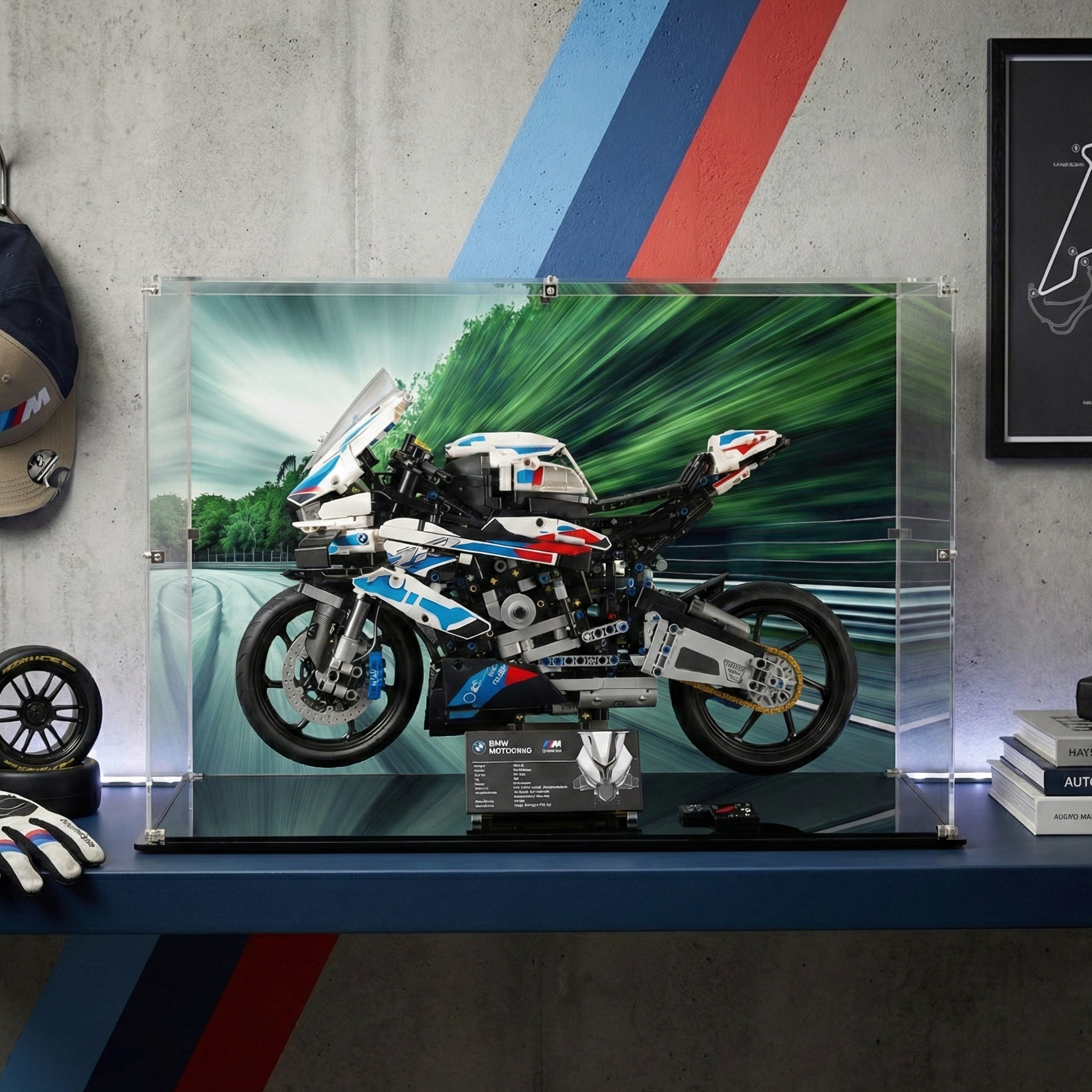 Display Case for LEGO® Technic BMW M 1000 RR 42130 – AcriCase