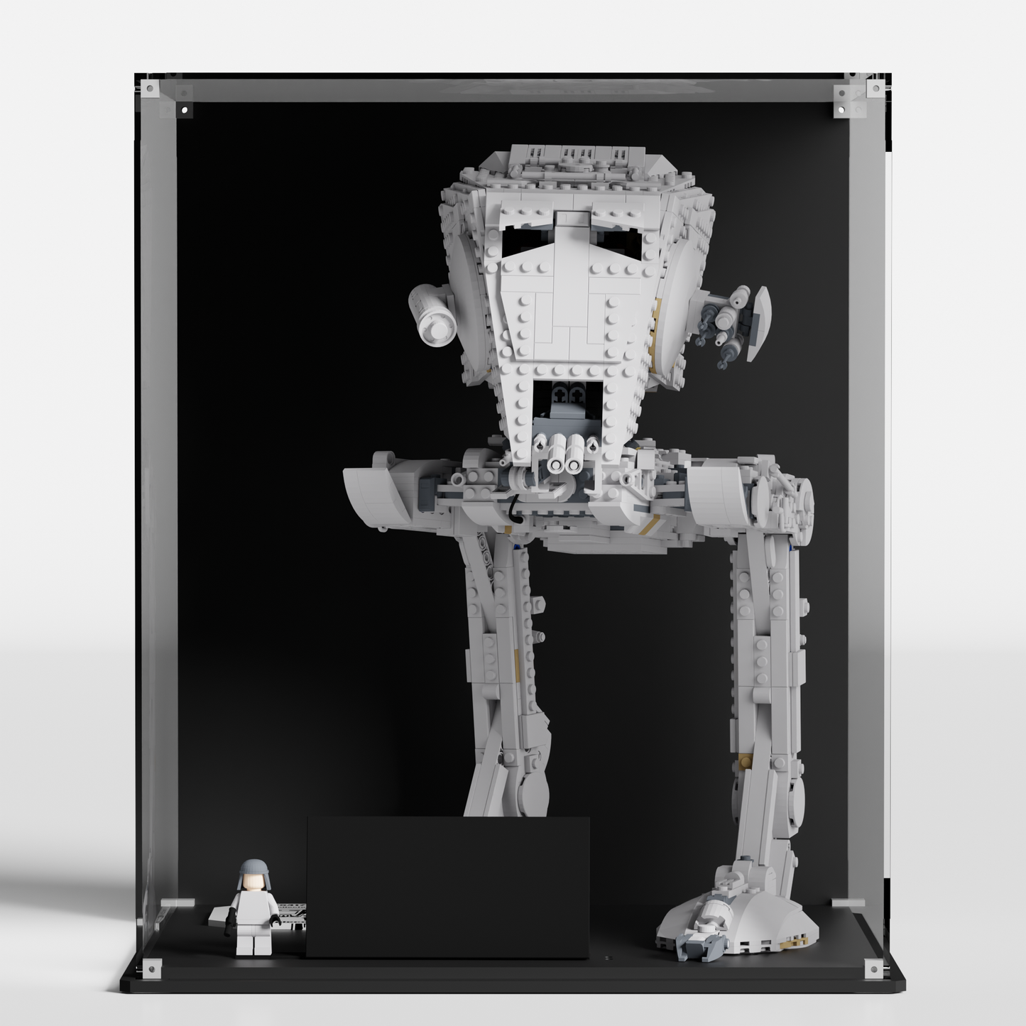 LEGO Display case for Star Wars UCS 75417 AT-ST Walker in a Premium UV protected Display case made in Europe