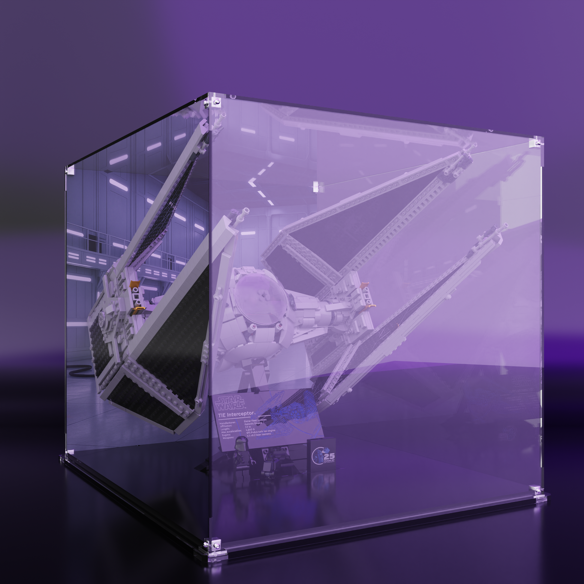 Display Case for LEGO Star Wars TIE Interceptor (75382)