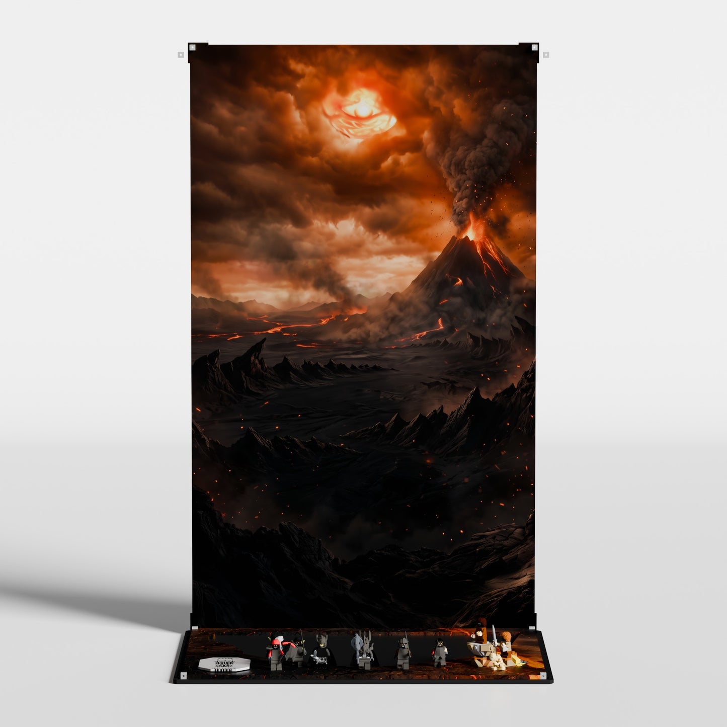 LEGO Icons The Lord of the Rings Barad-dûr (10333) in premium UV-protected acrylic display case — made in Europe
