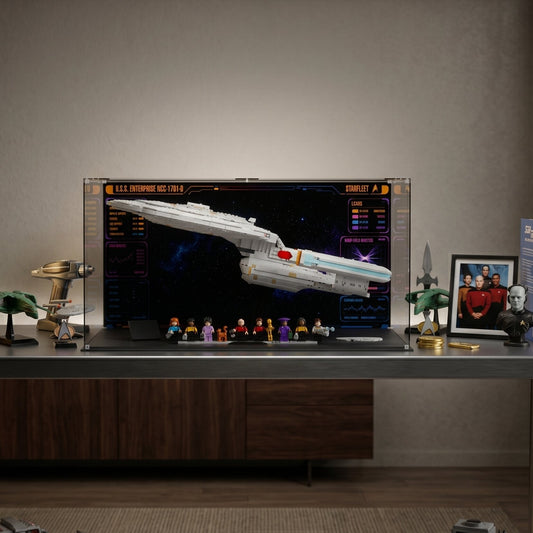 Display Case for LEGO Icons — Star Trek: U.S.S. Enterprise NCC-1701-D (10356)