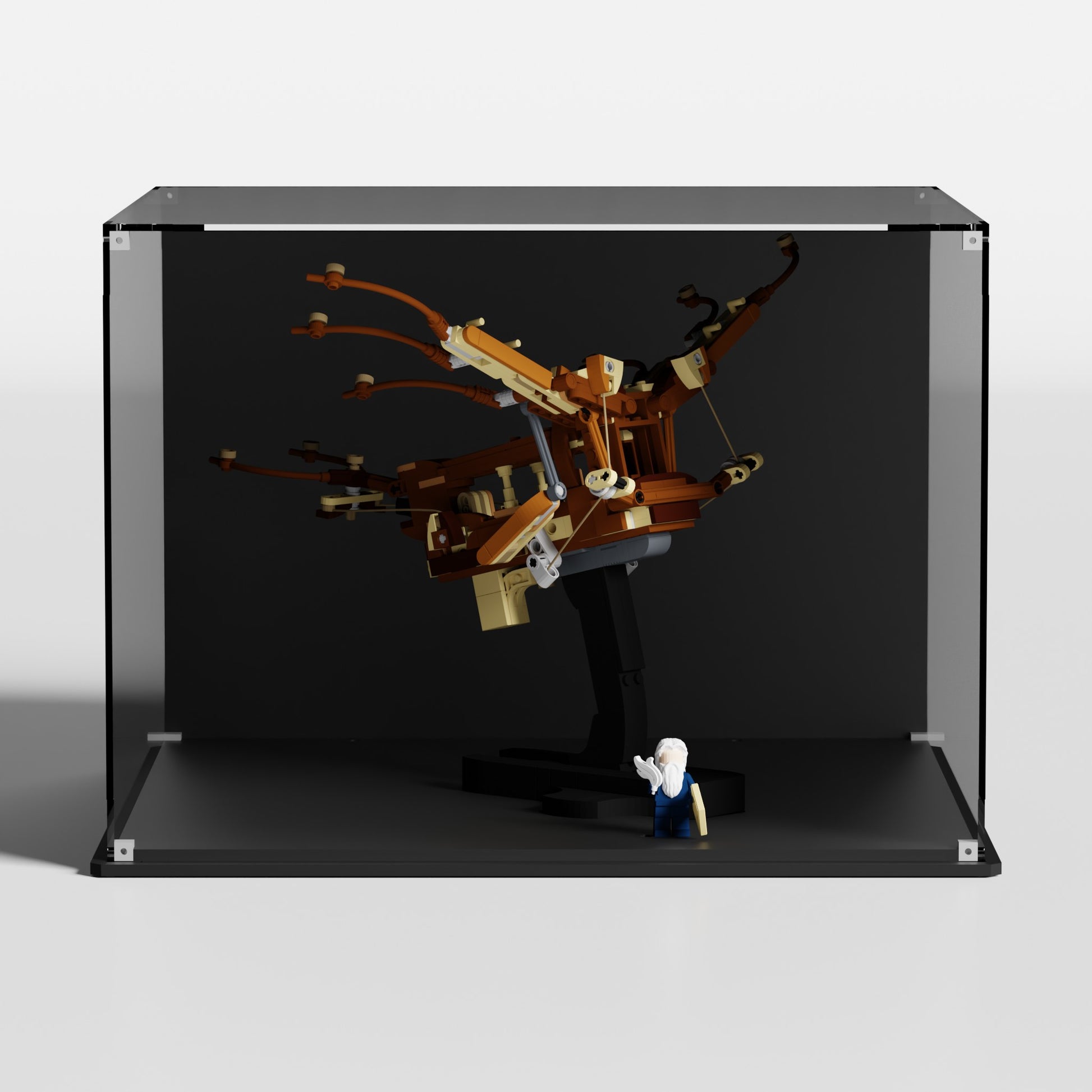 LEGO Leonardo da Vinci's Flying Machine (10363) showcase — custom-fit premium UV-protected acrylic, made in Europe
