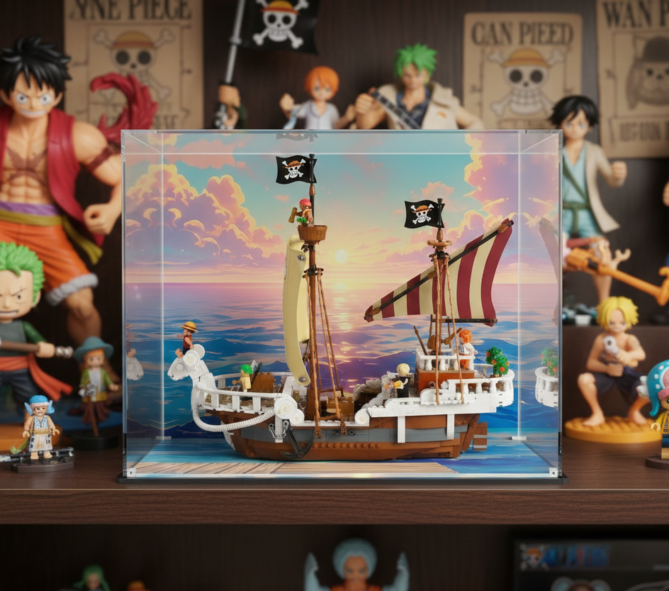 Display Case for LEGO® One Piece – The Going Merry Pirate Ship (75639)