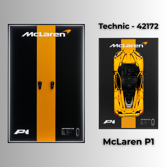 LEGO Wall Mount LED Display Frame for LEGO® Technic 42172 - McLaren P1