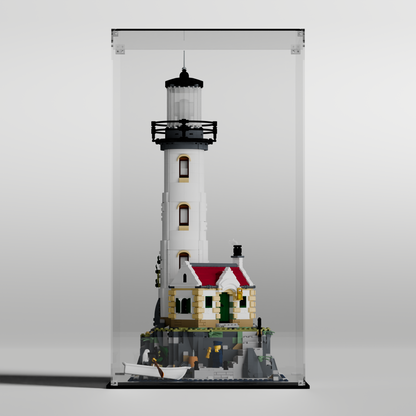 LEGO Display case for LEGO Ideas Motorised Lighthouse 21335 with transparent background