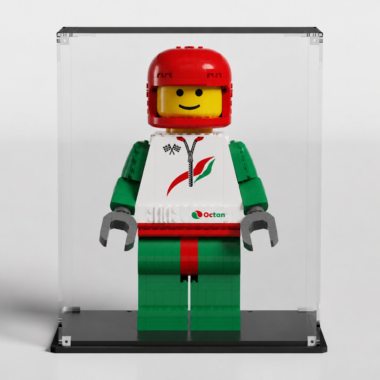 Premium acrylic display case for LEGO set 40819 — crystal-clear UV-filter, handcrafted in Europe