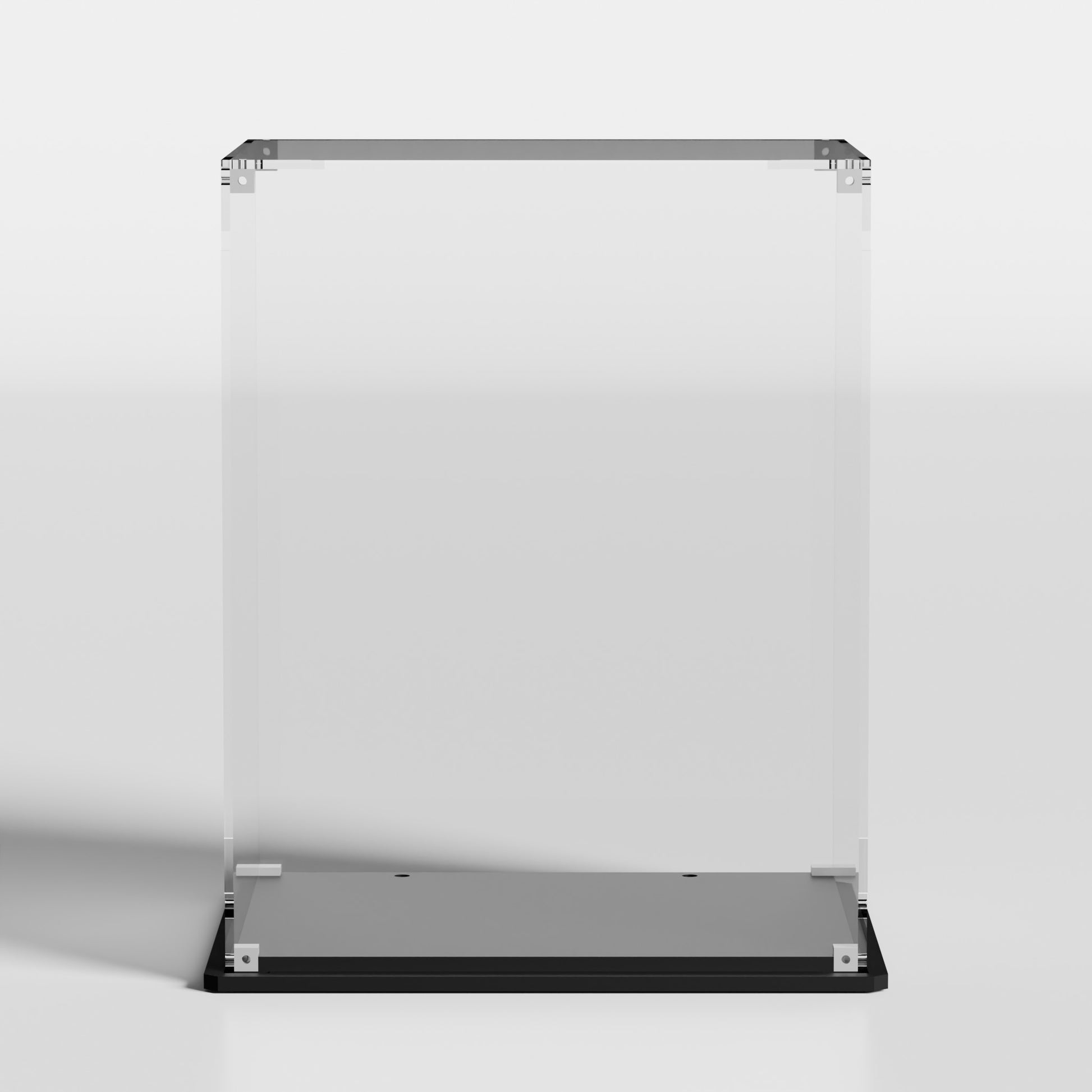 LEGO Up-Scaled Racing Driver Minifigure showcase — dustproof premium UV-filter acrylic display case, made in Europe