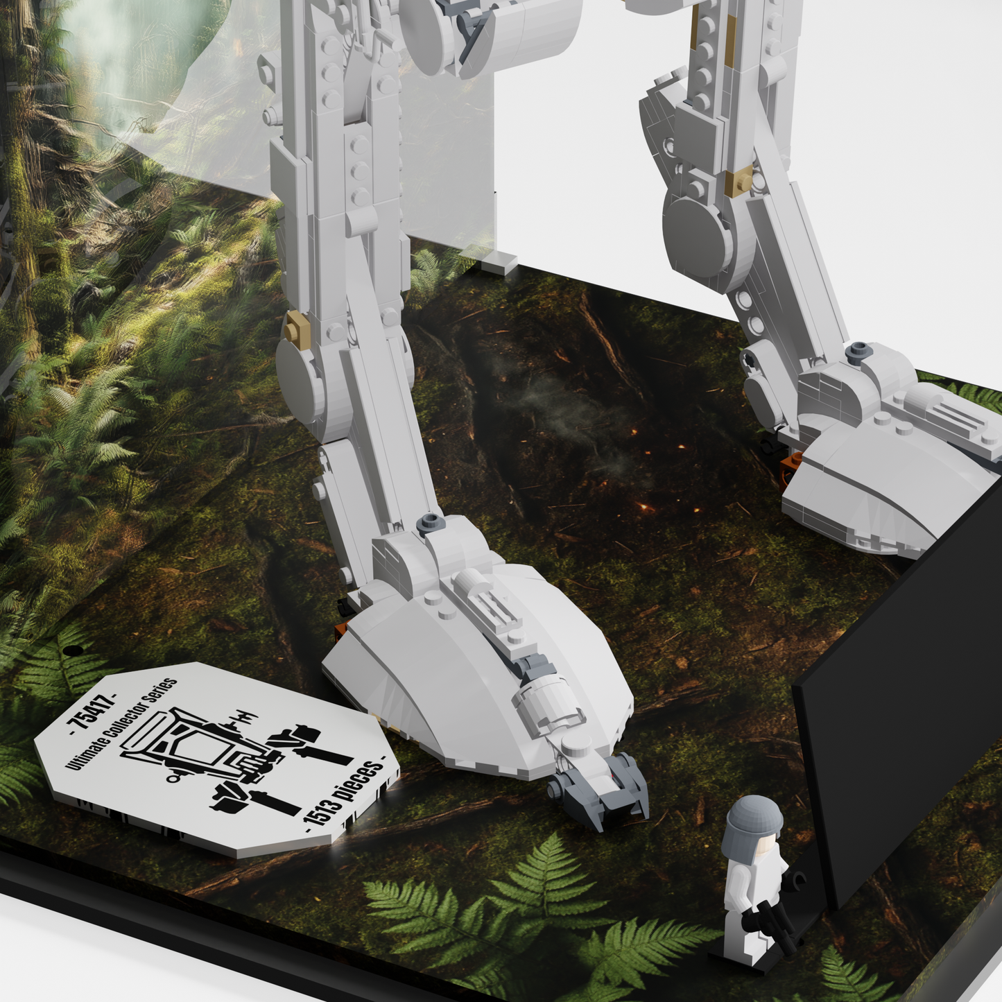 Display Case for LEGO Star Wars UCS AT-ST Walker (75417)