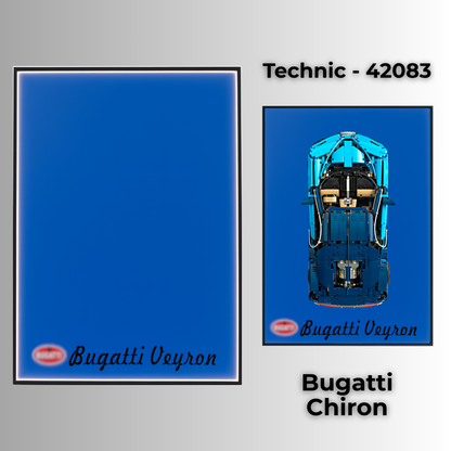 LEGO Wall Mount LED Display Frame for LEGO® Technic 42083 - Bugatti Chiron
