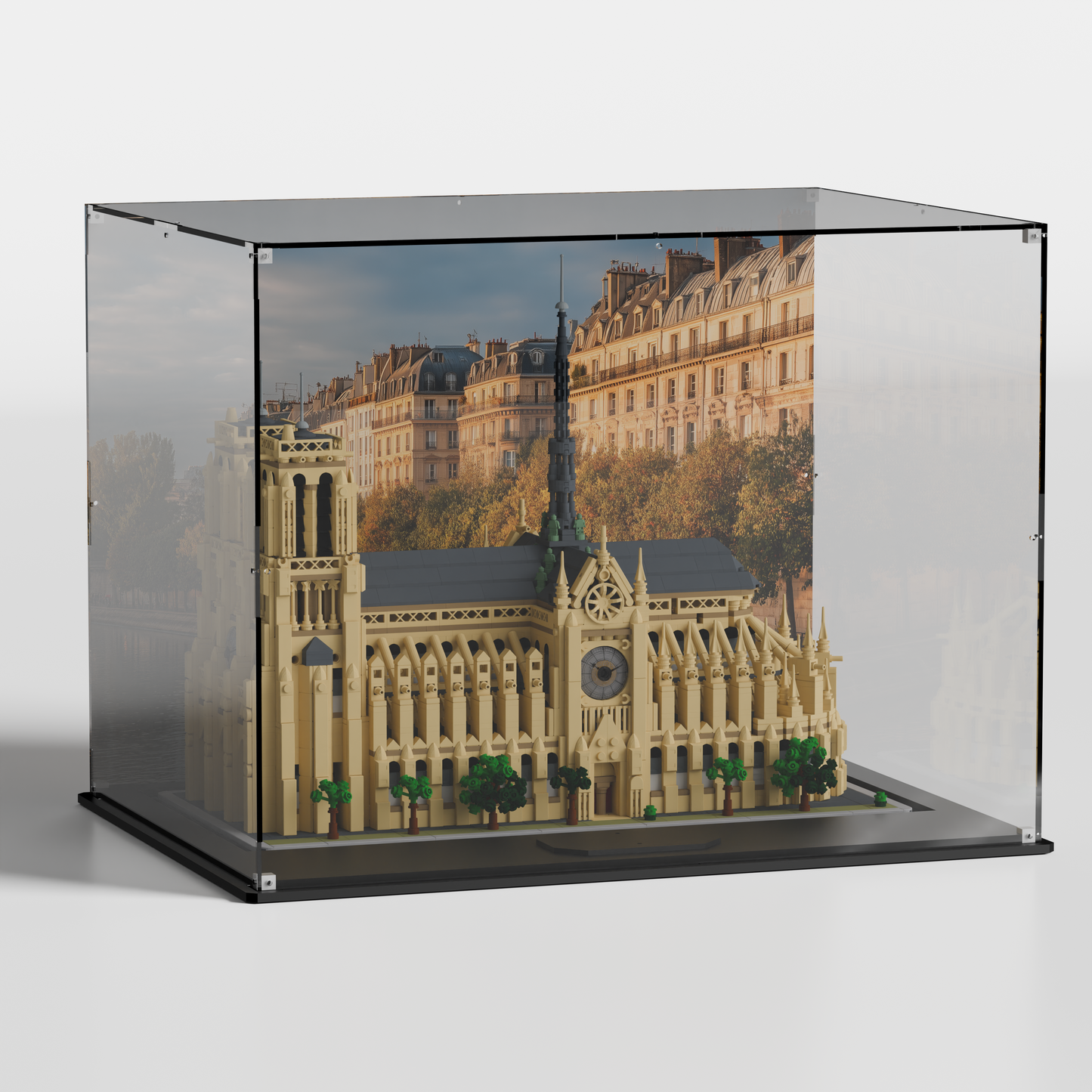 lego display case 21061 with background