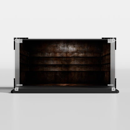 Custom Trash Compactor background for LEGO Death Star Trash Compactor 75339 display case — premium UV-filter acrylic