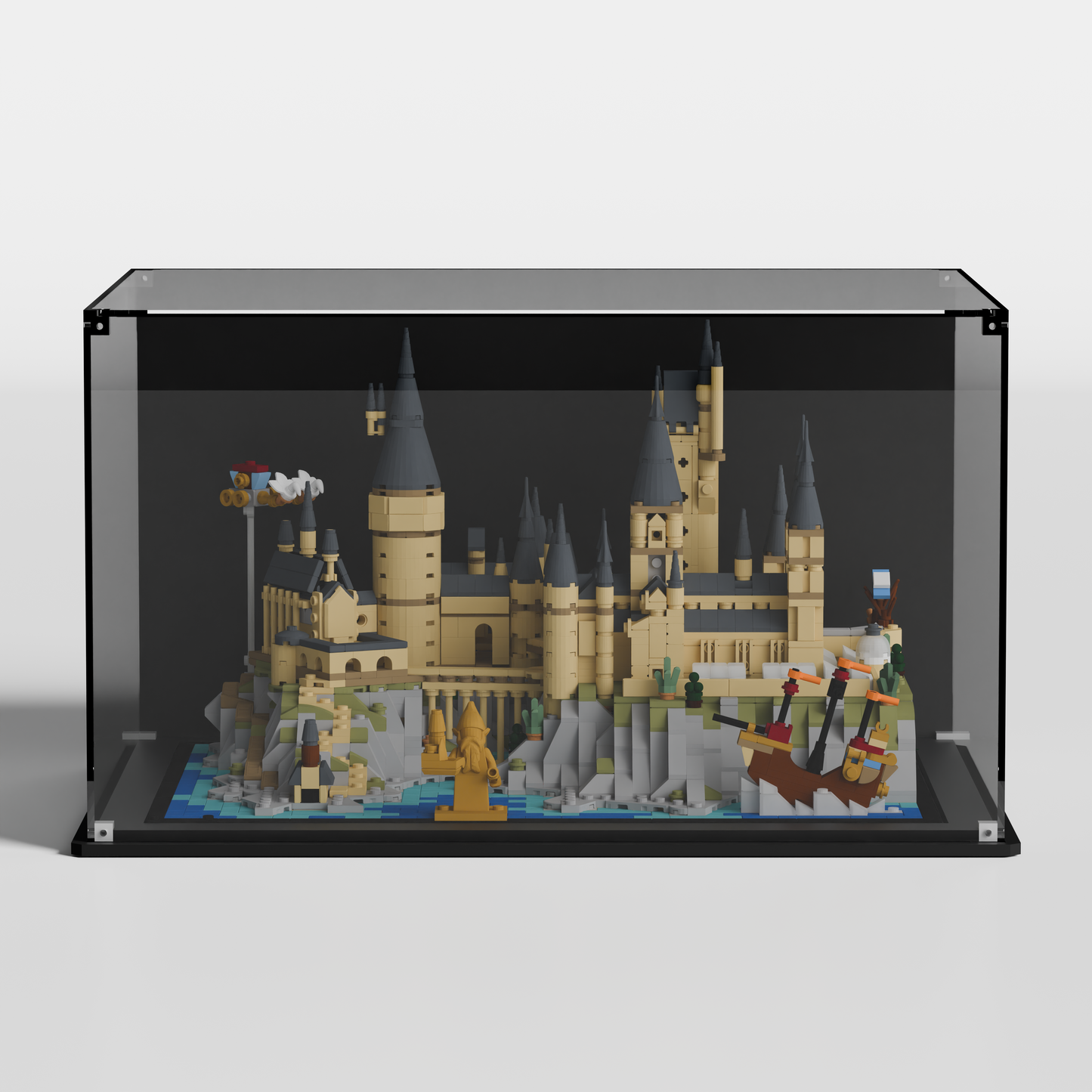 LEGO display case for Harry Potter Hogwarts Castle & Grounds 76419 