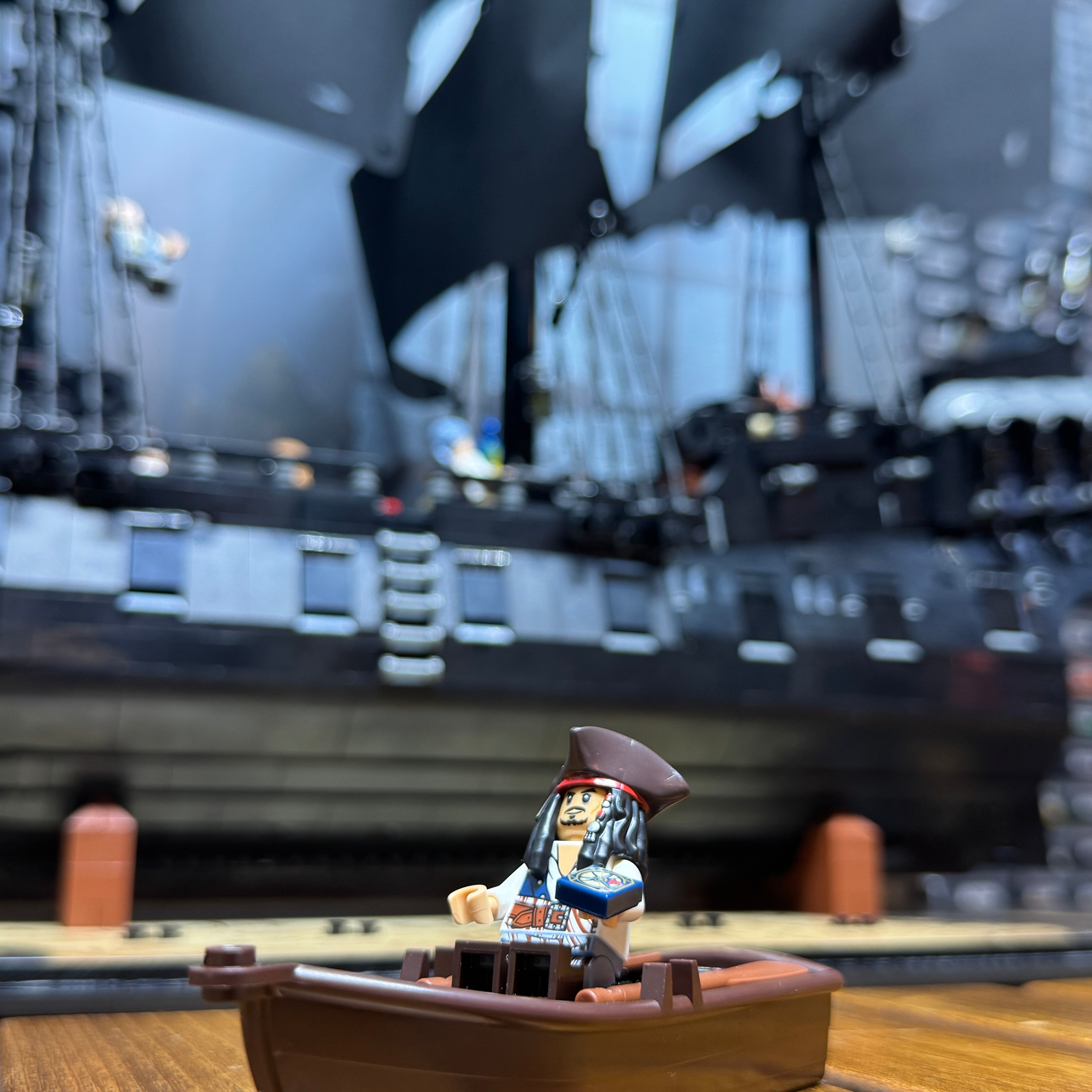 LEGO Display Case for Icons — Captain Jack Sparrow's Pirate Ship