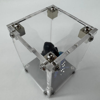 Dustproof and UV-protected lego display case preserving a custom LEGO® minifigure