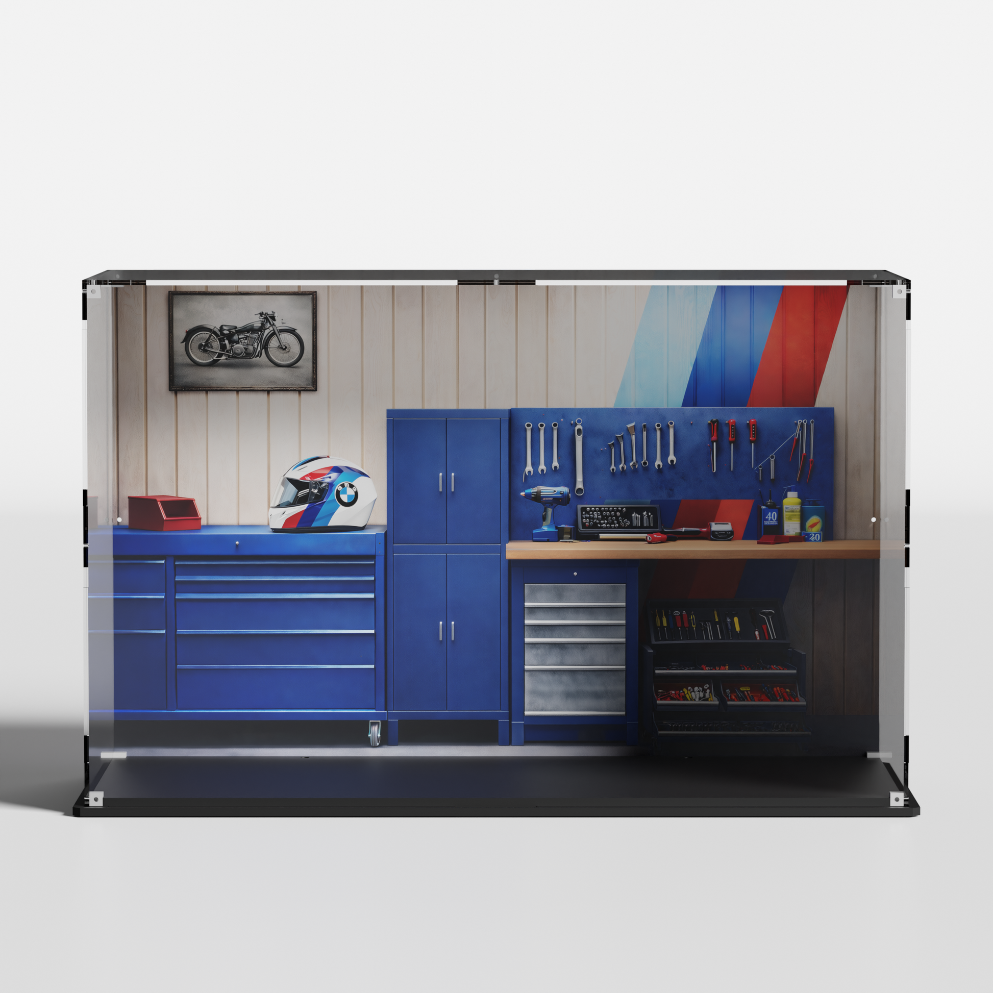 uv protected lego display box for bmw m 1000 rr 42130 technic motorcycle