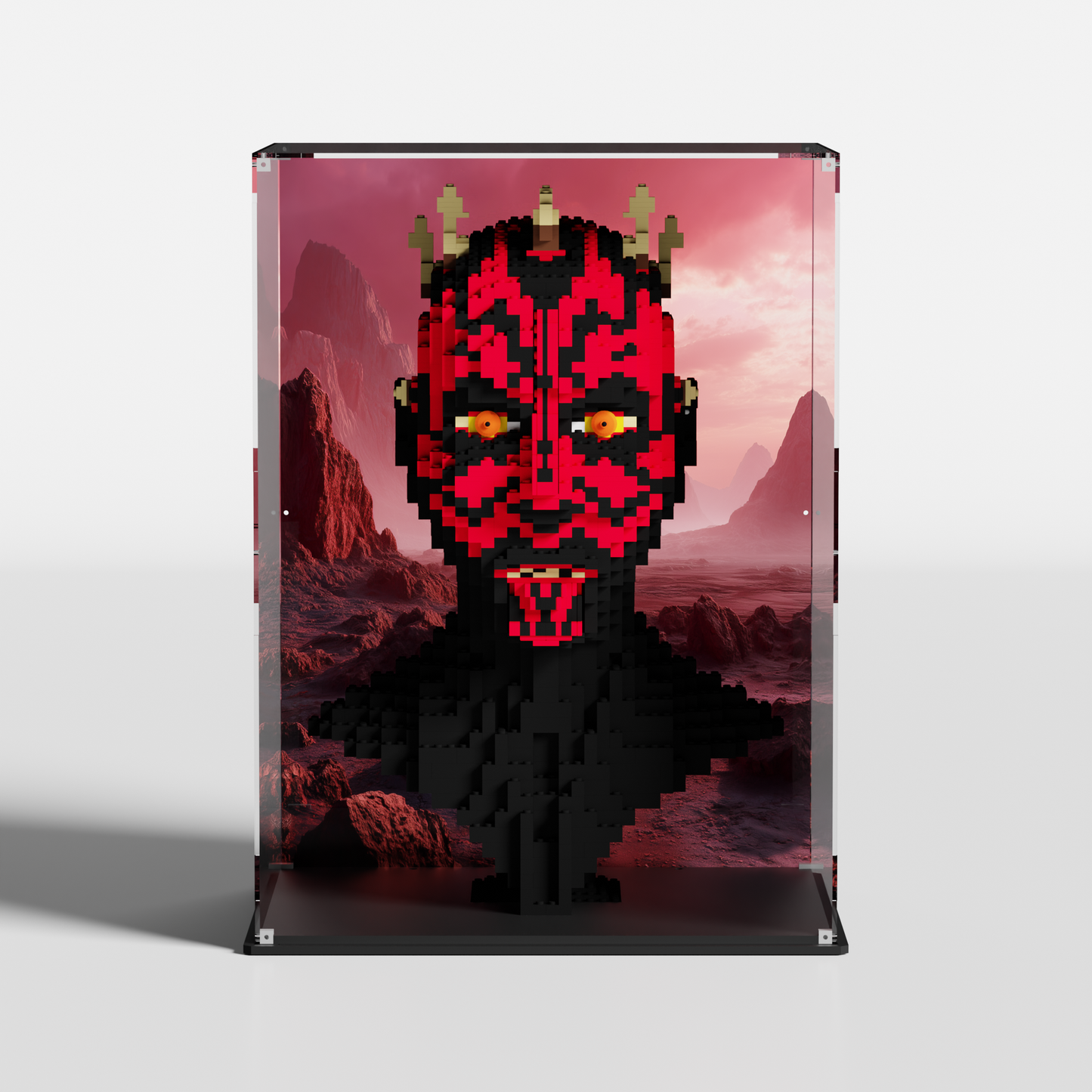 LEGO Display case for Darth Maul - 10018 with dathomir background