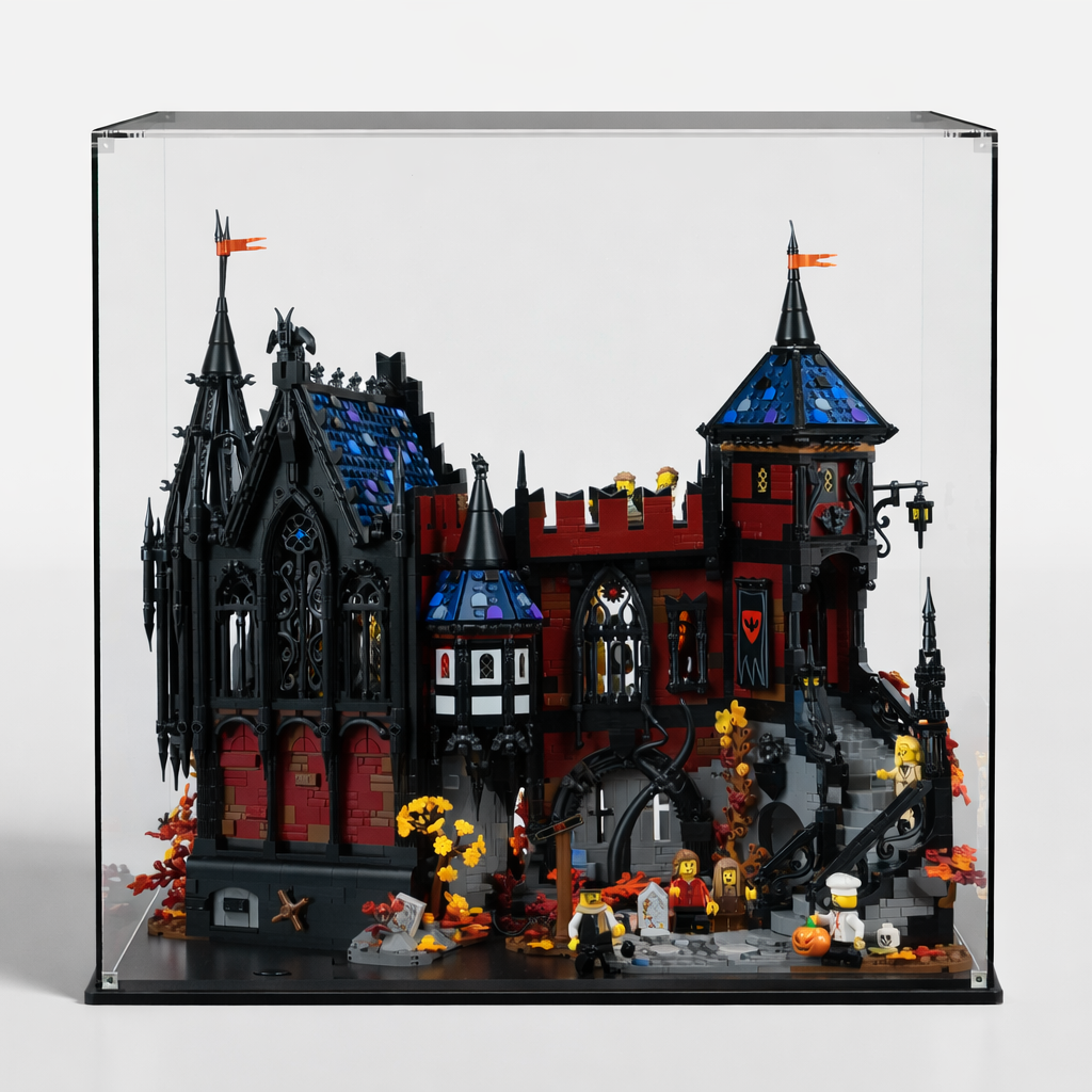 lego display case for bricklink designer program adventure in transylvania 910049