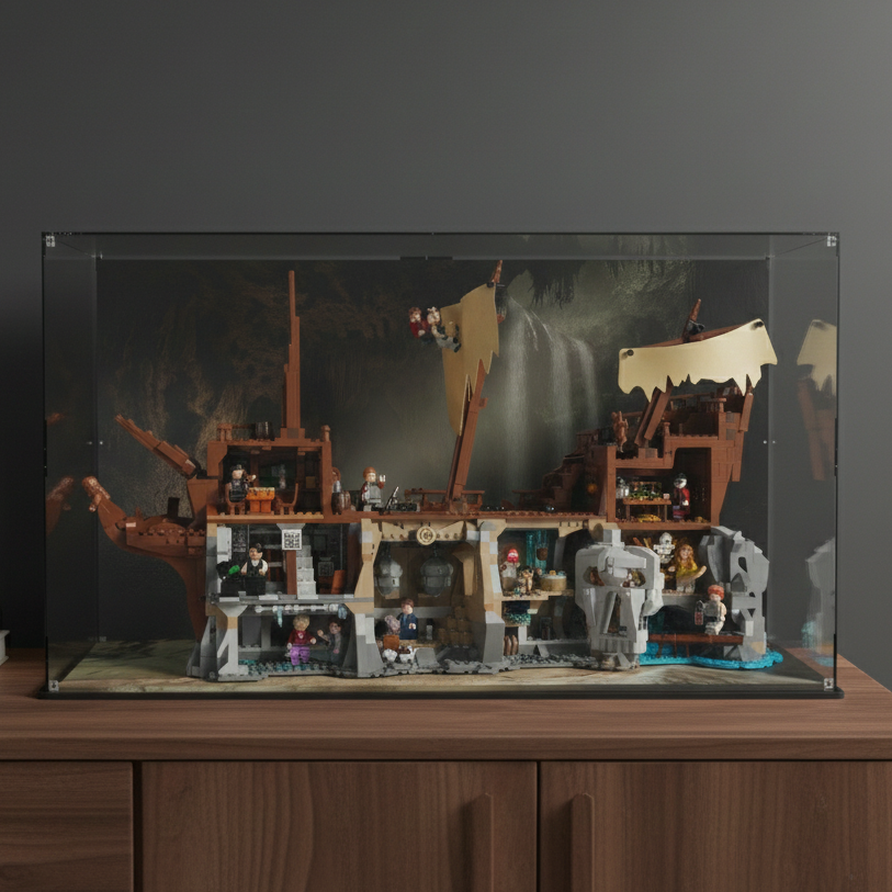 LEGO Display case for LEGO 21363 The Goonies Made in Europe - UV DIsplay case